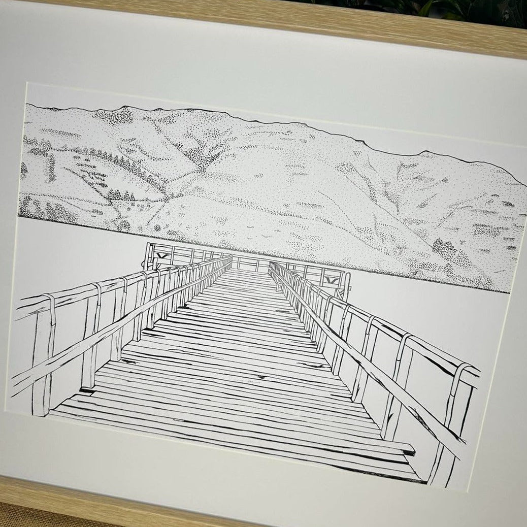 Koukourarata Wharf Print