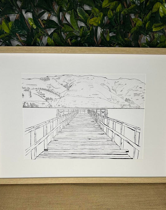 Koukourarata Wharf Print